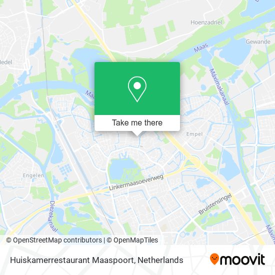 Huiskamerrestaurant Maaspoort map