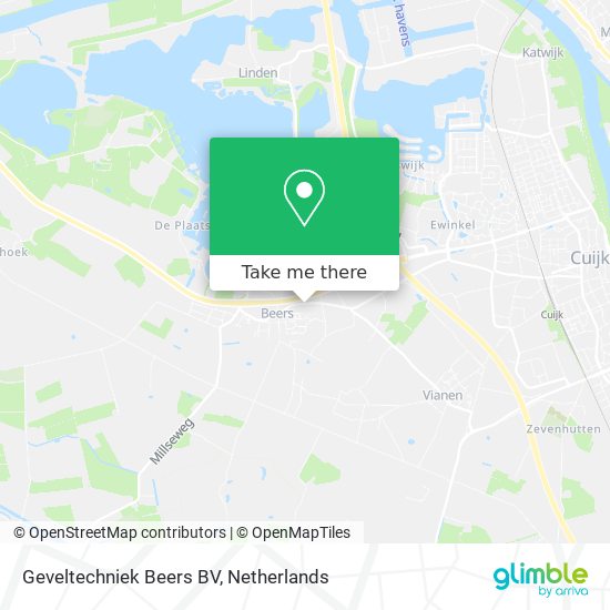 Geveltechniek Beers BV map