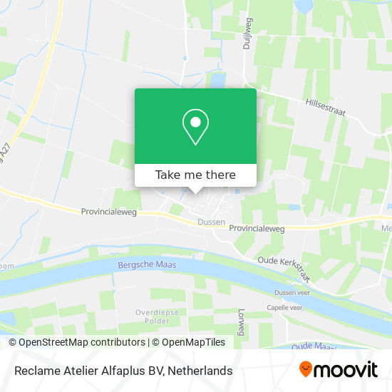 Reclame Atelier Alfaplus BV map