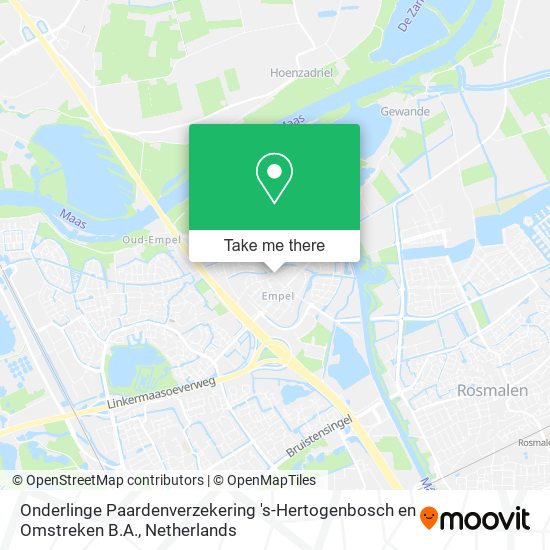 Onderlinge Paardenverzekering 's-Hertogenbosch en Omstreken B.A. Karte