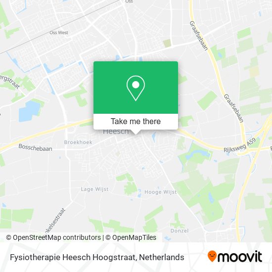 Fysiotherapie Heesch Hoogstraat Karte