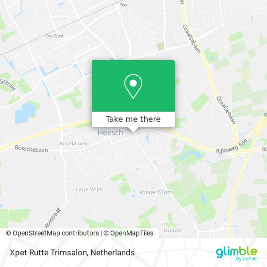 Xpet Rutte Trimsalon map