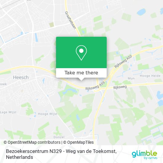 Bezoekerscentrum N329 - Weg van de Toekomst map