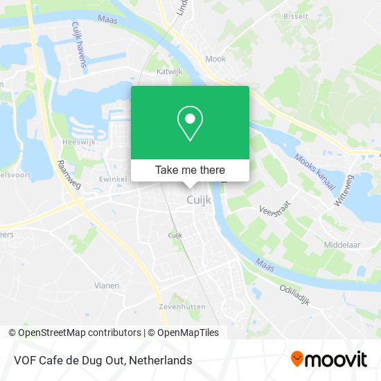 VOF Cafe de Dug Out map