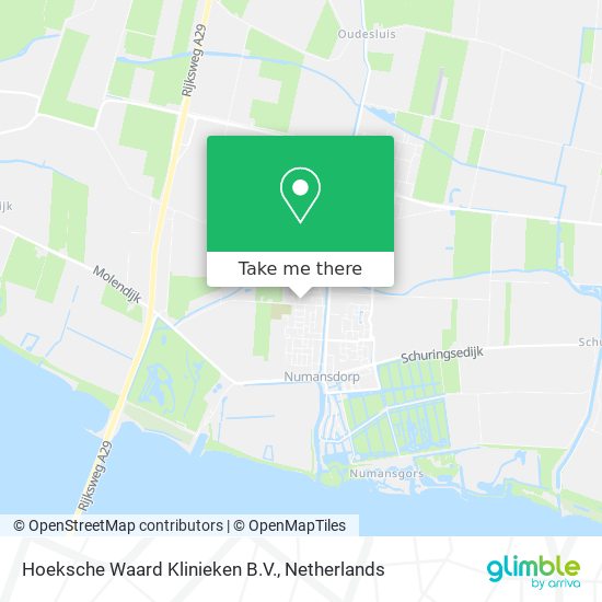 Hoeksche Waard Klinieken B.V. map