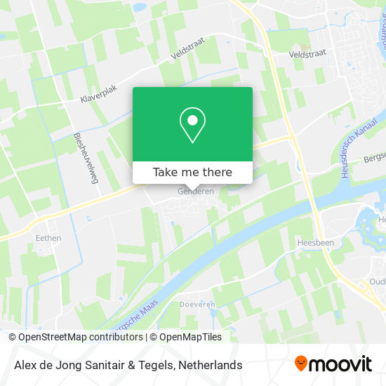 Alex de Jong Sanitair & Tegels map