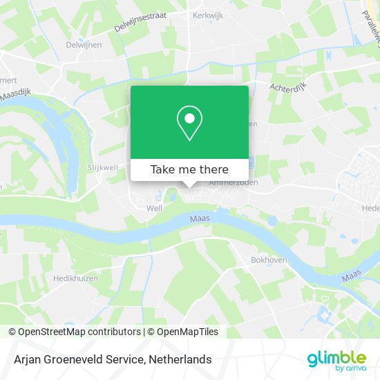 Arjan Groeneveld Service map