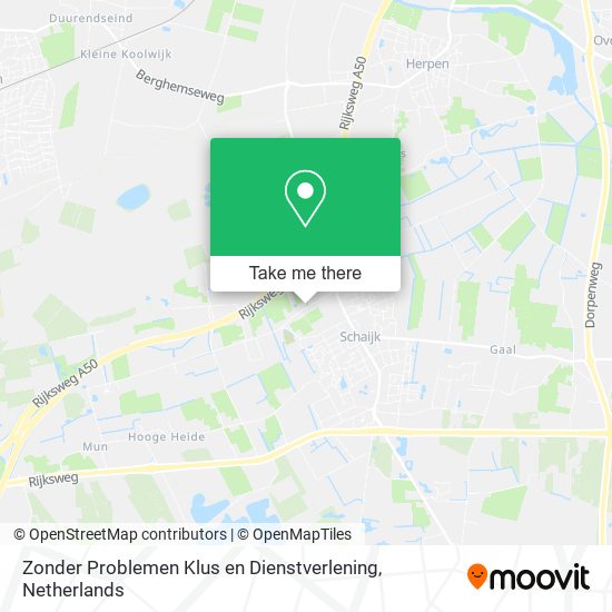 Zonder Problemen Klus en Dienstverlening Karte