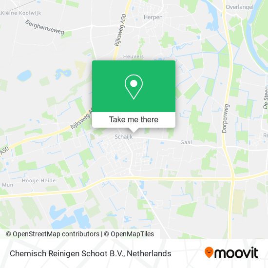 Chemisch Reinigen Schoot B.V. map