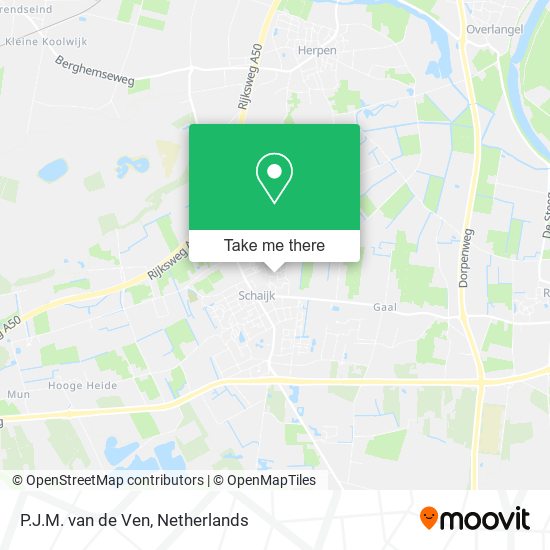 P.J.M. van de Ven map