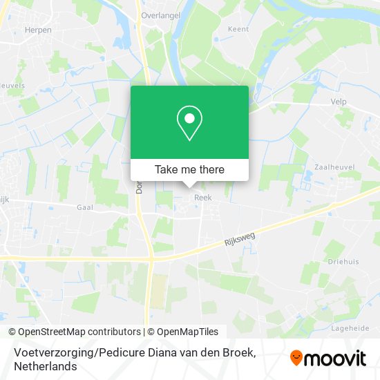 Voetverzorging / Pedicure Diana van den Broek Karte