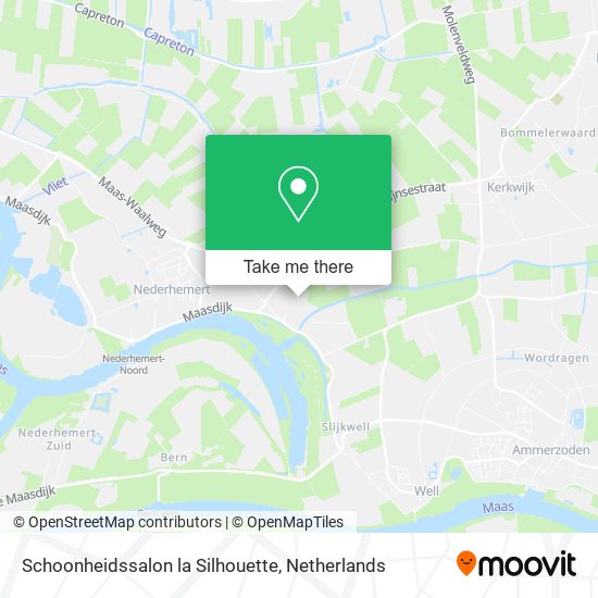 Schoonheidssalon la Silhouette map
