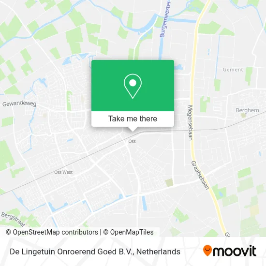 De Lingetuin Onroerend Goed B.V. map