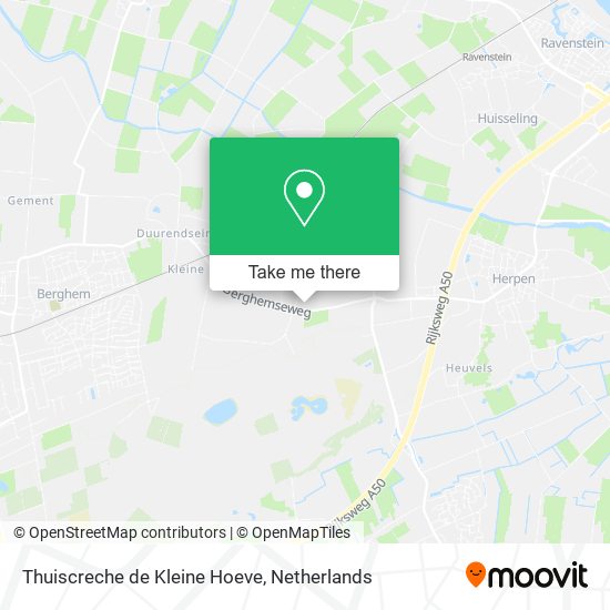 Thuiscreche de Kleine Hoeve Karte