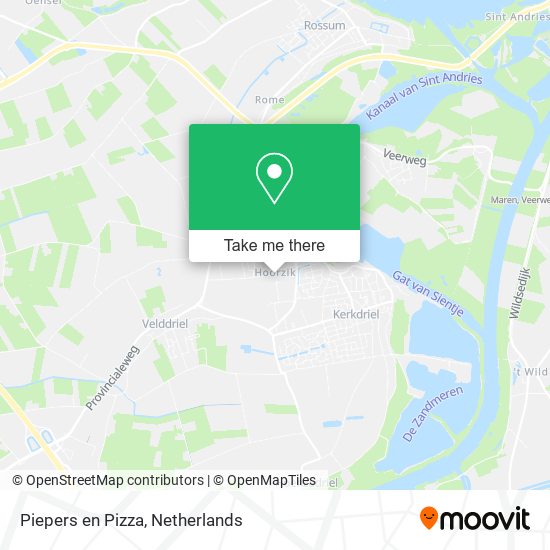 Piepers en Pizza map