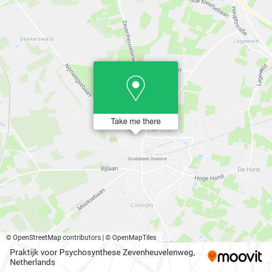 Praktijk voor Psychosynthese Zevenheuvelenweg Karte