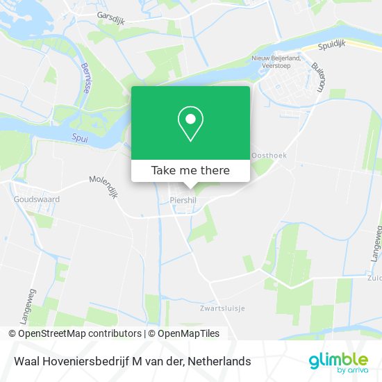 Waal Hoveniersbedrijf M van der map