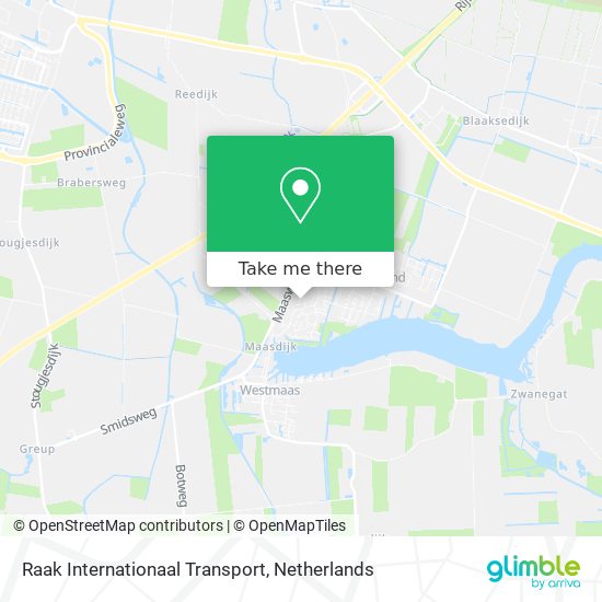 Raak Internationaal Transport map