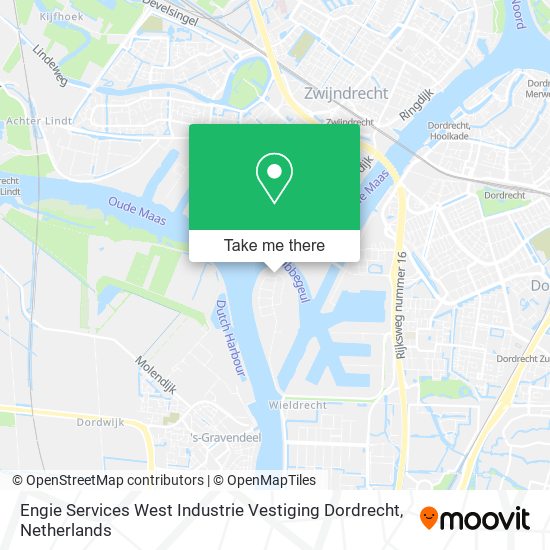 Engie Services West Industrie Vestiging Dordrecht map