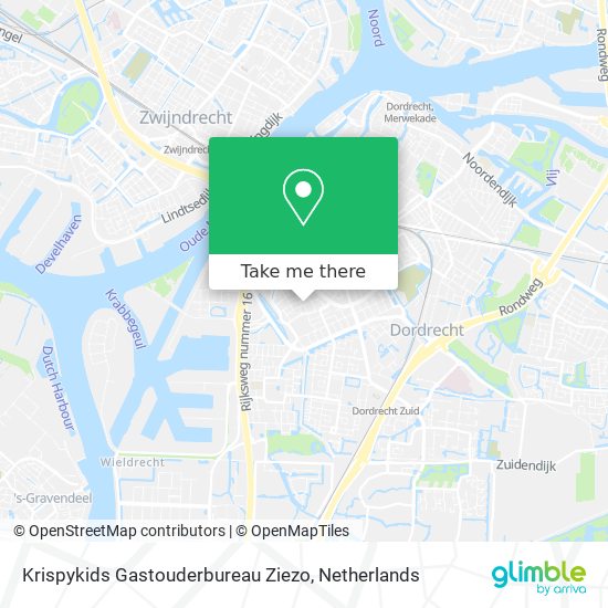 Krispykids Gastouderbureau Ziezo map