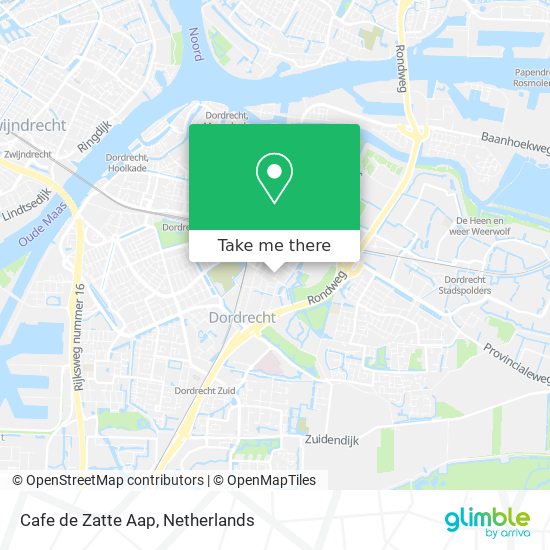 Cafe de Zatte Aap map