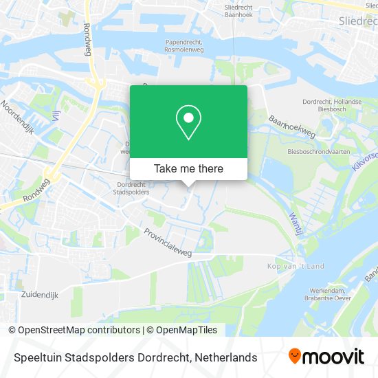 Speeltuin Stadspolders Dordrecht Karte