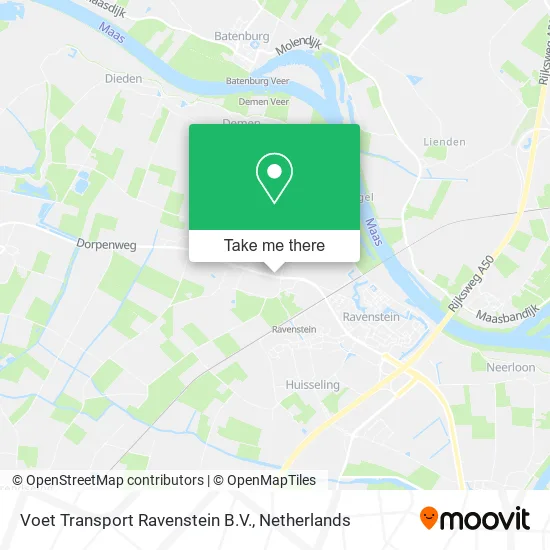 Voet Transport Ravenstein B.V. map