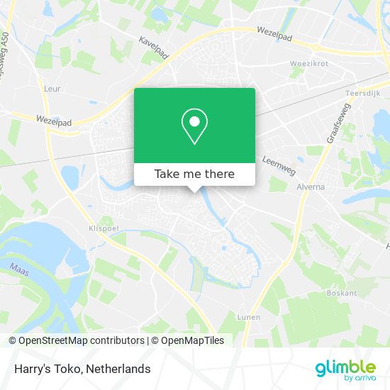 Harry's Toko map