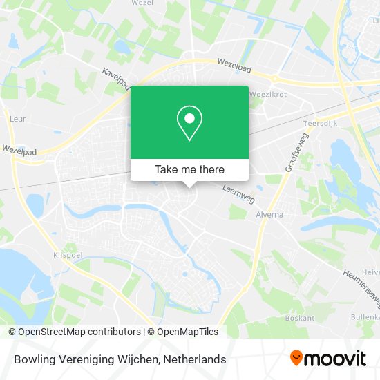 Bowling Vereniging Wijchen map