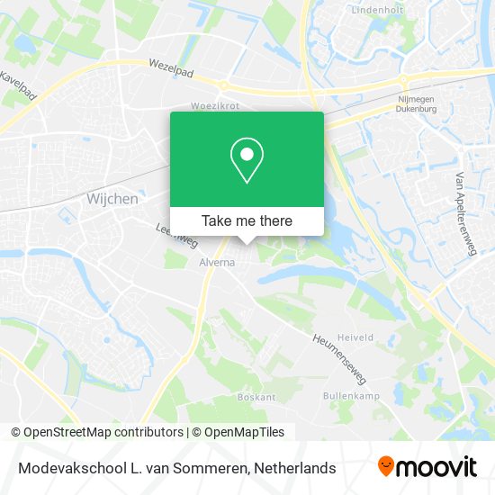 Modevakschool L. van Sommeren Karte