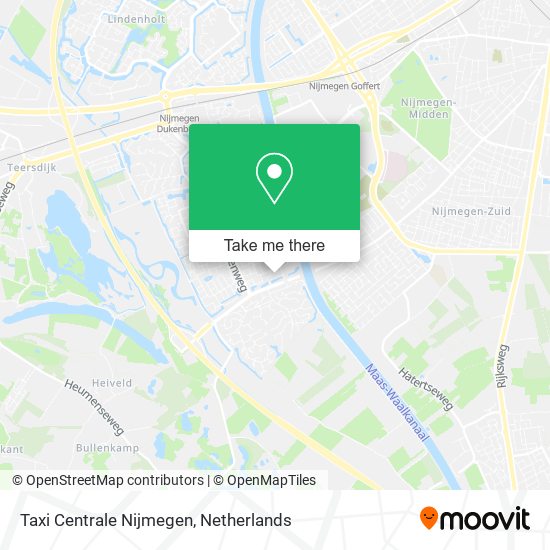 Taxi Centrale Nijmegen map