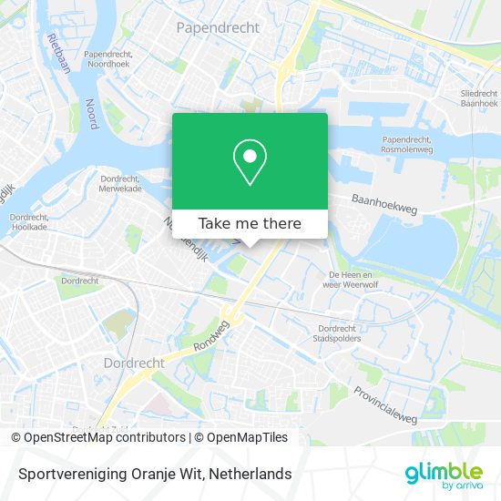 Sportvereniging Oranje Wit map