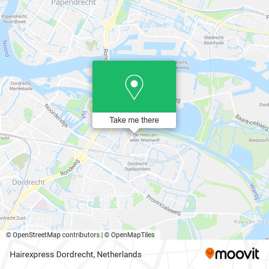 Hairexpress Dordrecht map