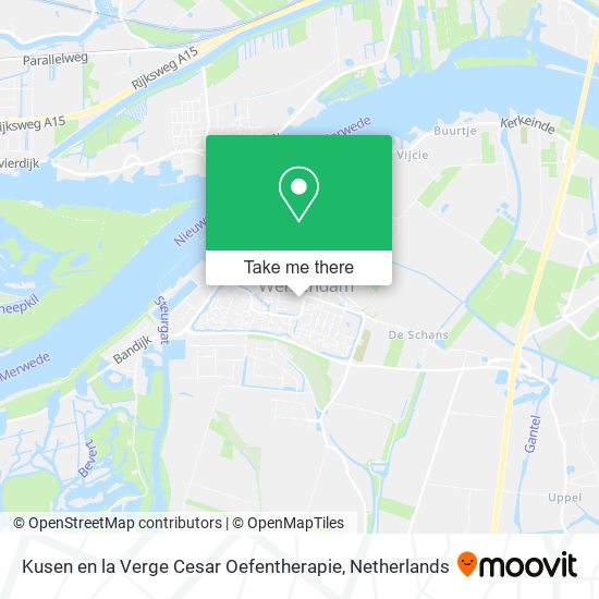 Kusen en la Verge Cesar Oefentherapie Karte