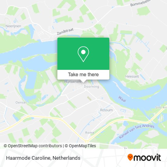 Haarmode Caroline map