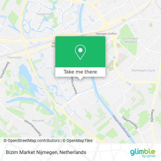 Bizim Market Nijmegen map