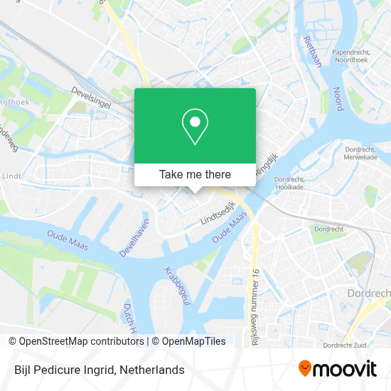 Bijl Pedicure Ingrid map