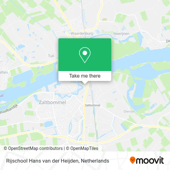 Rijschool Hans van der Heijden map