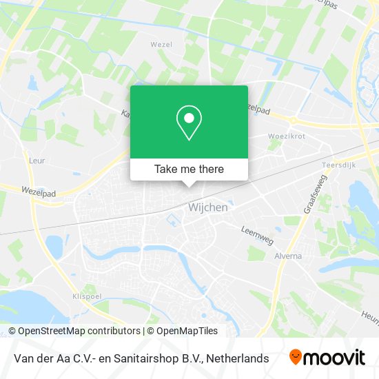 Van der Aa C.V.- en Sanitairshop B.V. map