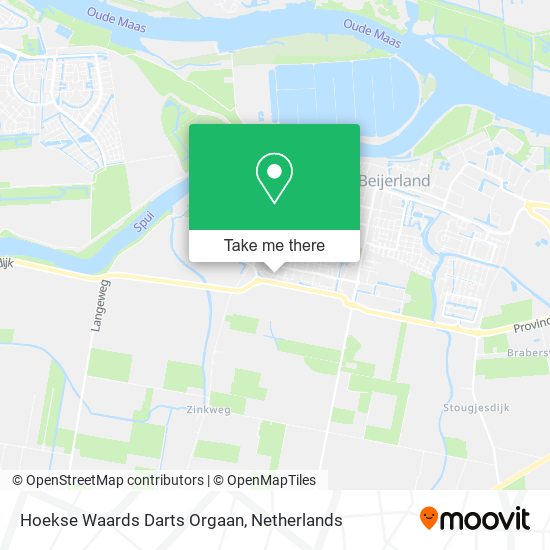 Hoekse Waards Darts Orgaan map