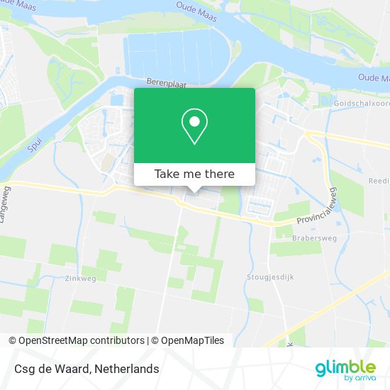 Csg de Waard map