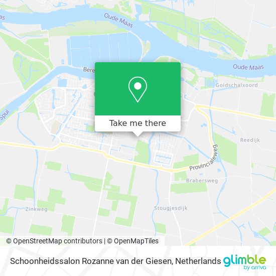 Schoonheidssalon Rozanne van der Giesen map