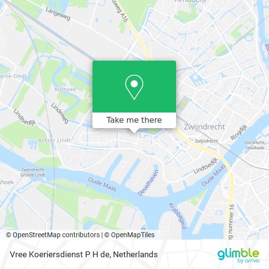 Vree Koeriersdienst P H de map