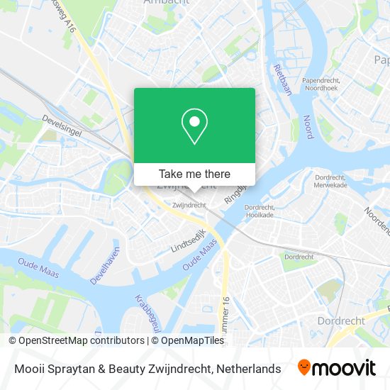 Mooii Spraytan & Beauty Zwijndrecht map