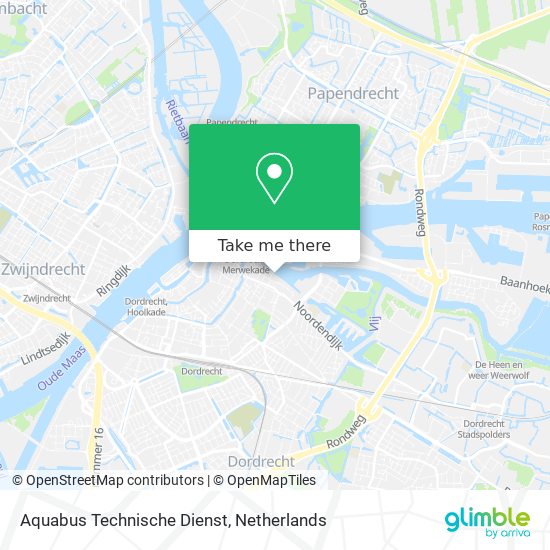 Aquabus Technische Dienst Karte