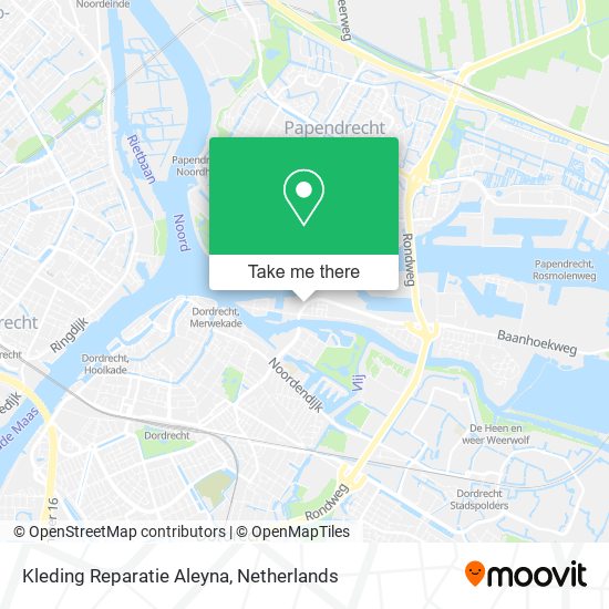 Expertise Inspecteren Staan voor How to get to Kleding Reparatie Aleyna in Dordrecht by Bus, Train, Metro or  Light Rail?