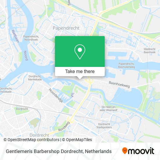 Gentlemen's Barbershop Dordrecht map