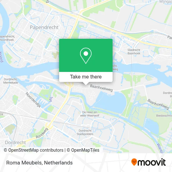 Roma Meubels map