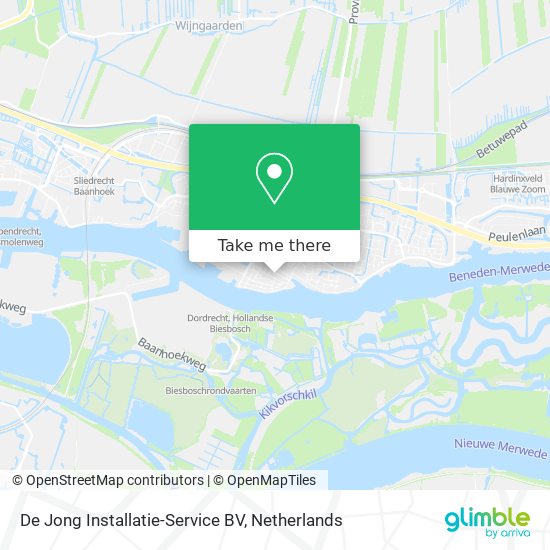 De Jong Installatie-Service BV Karte