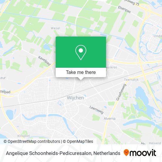 Angelique Schoonheids-Pedicuresalon map